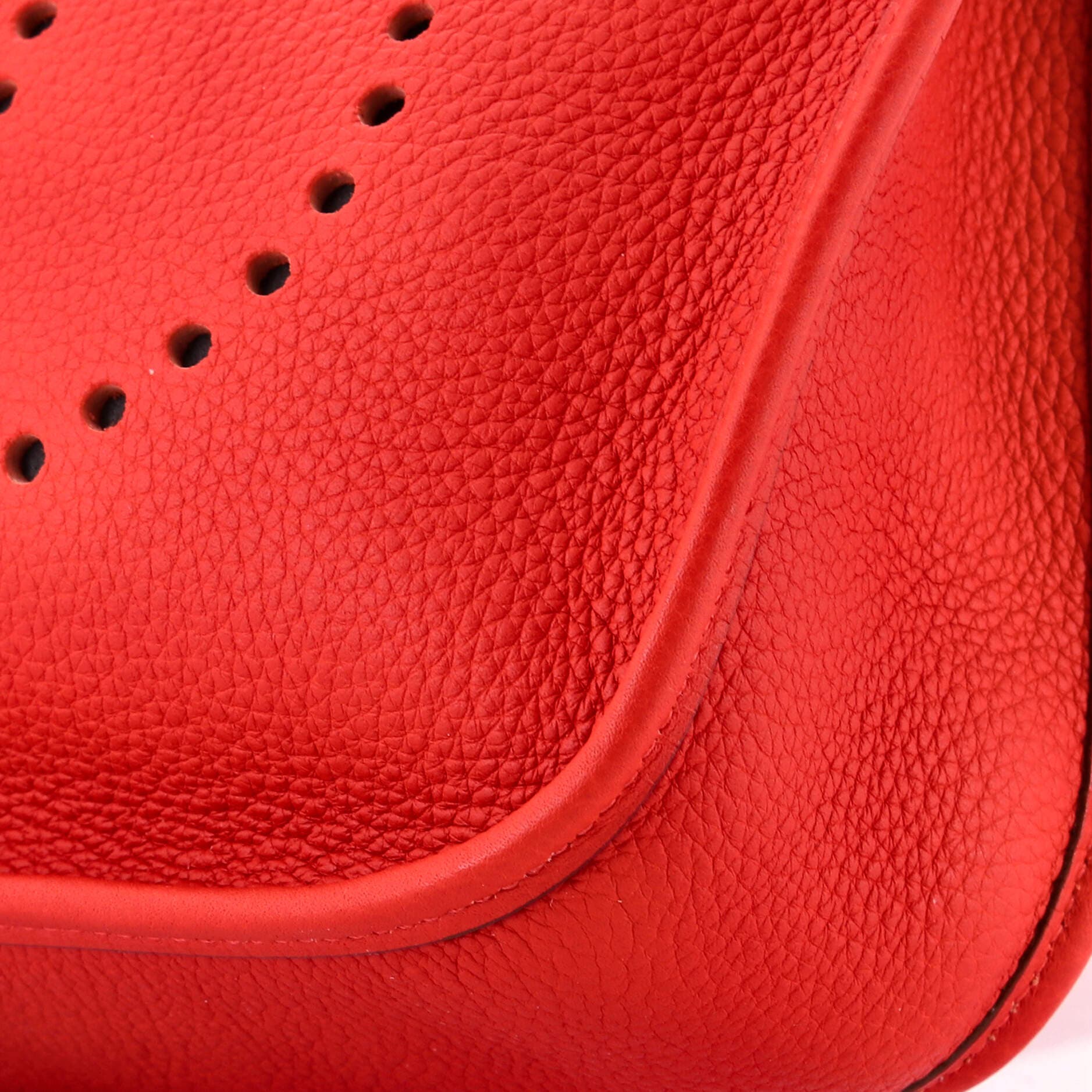 Pre-Owned Hermes Evelyne Bag Gen I Clemence PM, Alternate, color, Rouge Vif