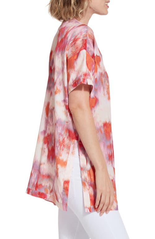 Lyssé Jenna V-neck Tunic Top In Color Obsession
