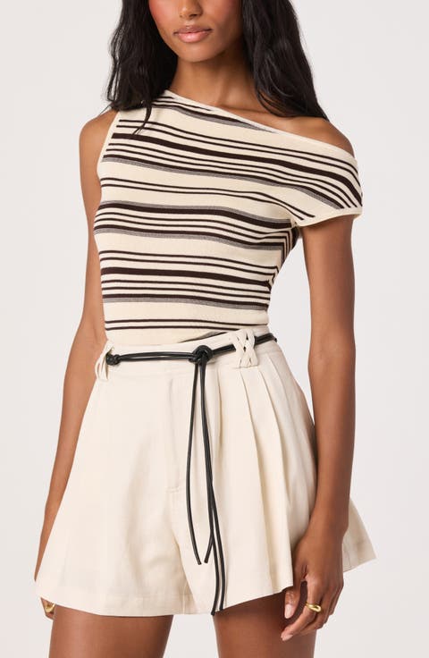 Sofia Off the Shoulder Striped Sweater