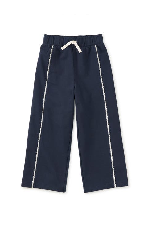 Lace Trim Track Pants
