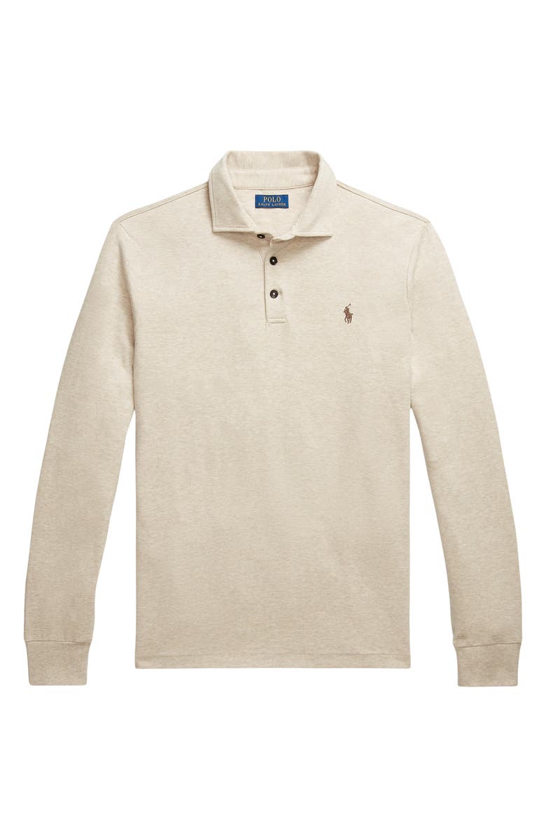 Polo Ralph Lauren Luxury Jersey Long Sleeve Polo, Alternate, color, 