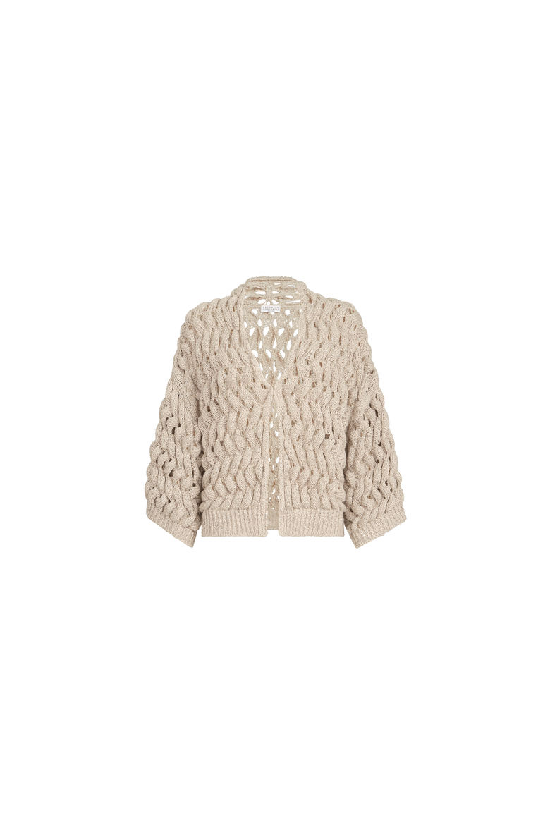 Dazzling waves cardigan, Alternate, color, Sand