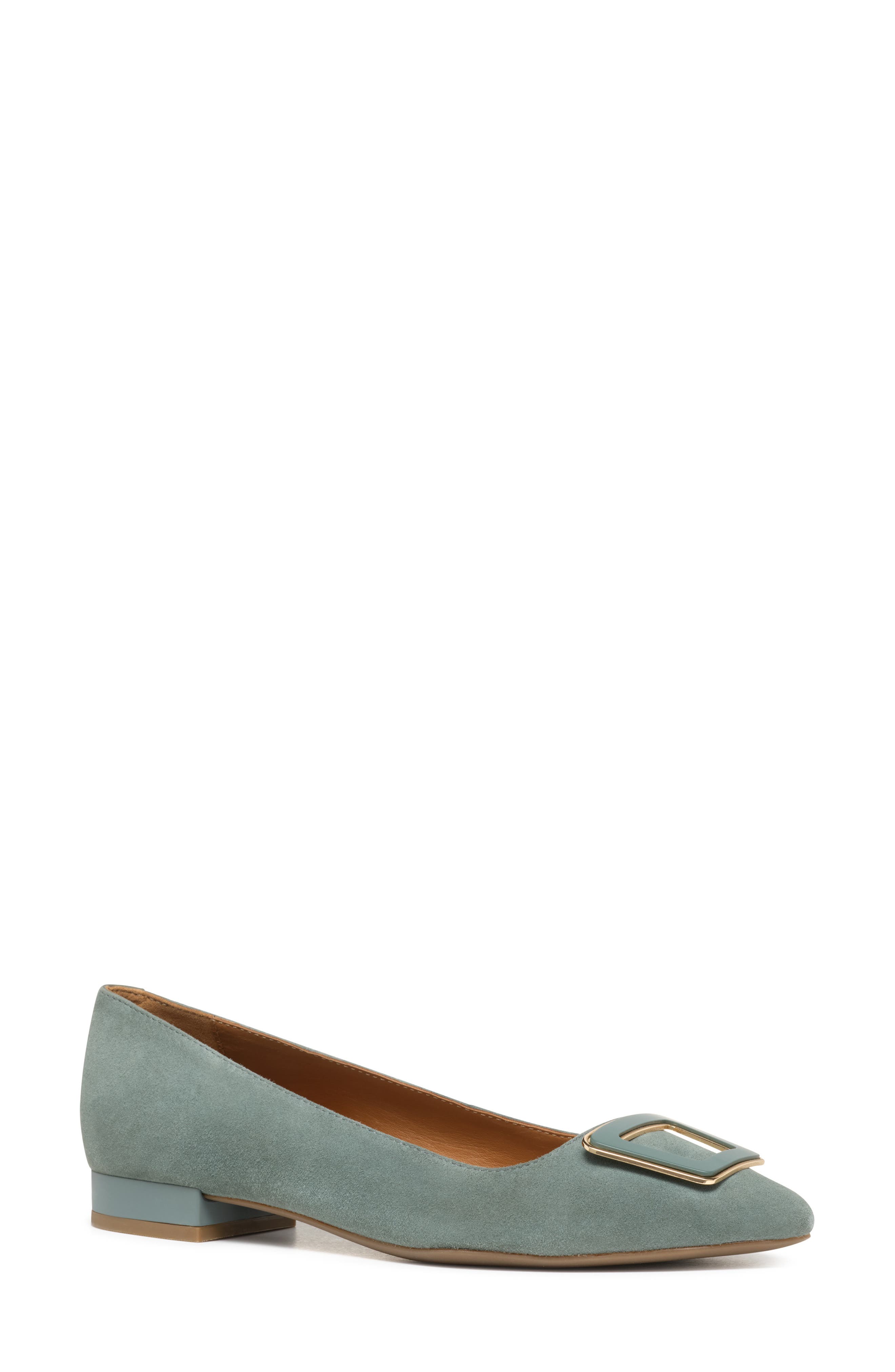 Charyssa Water Resistant Flat, Main, color, SAGE