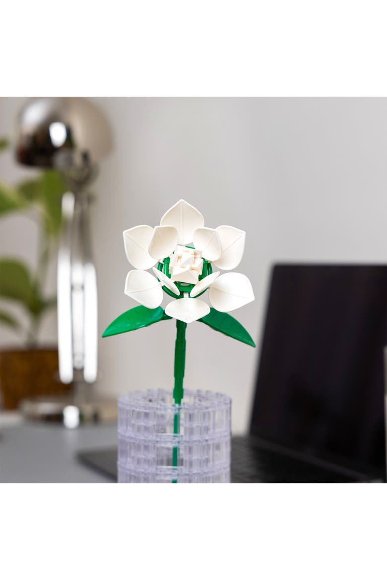 Bricktanicals White Gardenia Building Set, Alternate, color, White