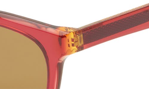 Eyebobs Humble Narrator 49mm Small Polarized Square Sunglasses In Red