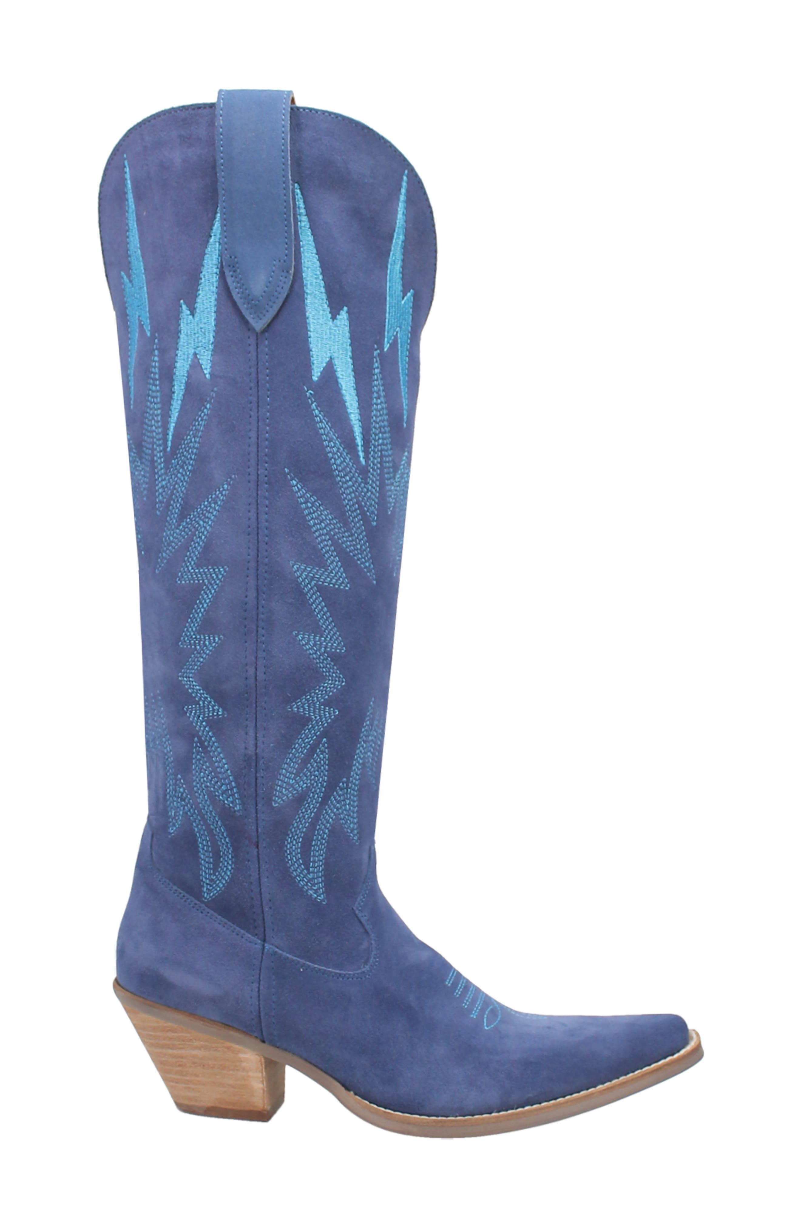 Thunder Road Cowboy Boot, Alternate, color, BLUE
