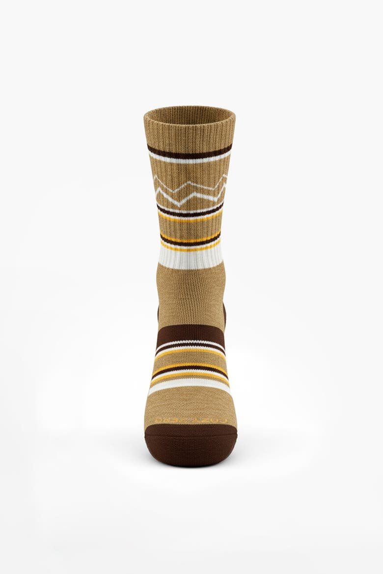 PerformaWool Midcrew All-season Hike Socks, Alternate, color, Toffee Brown