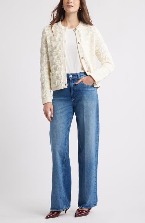 Caslonr Caslon(r) Textured Sweater Jacket