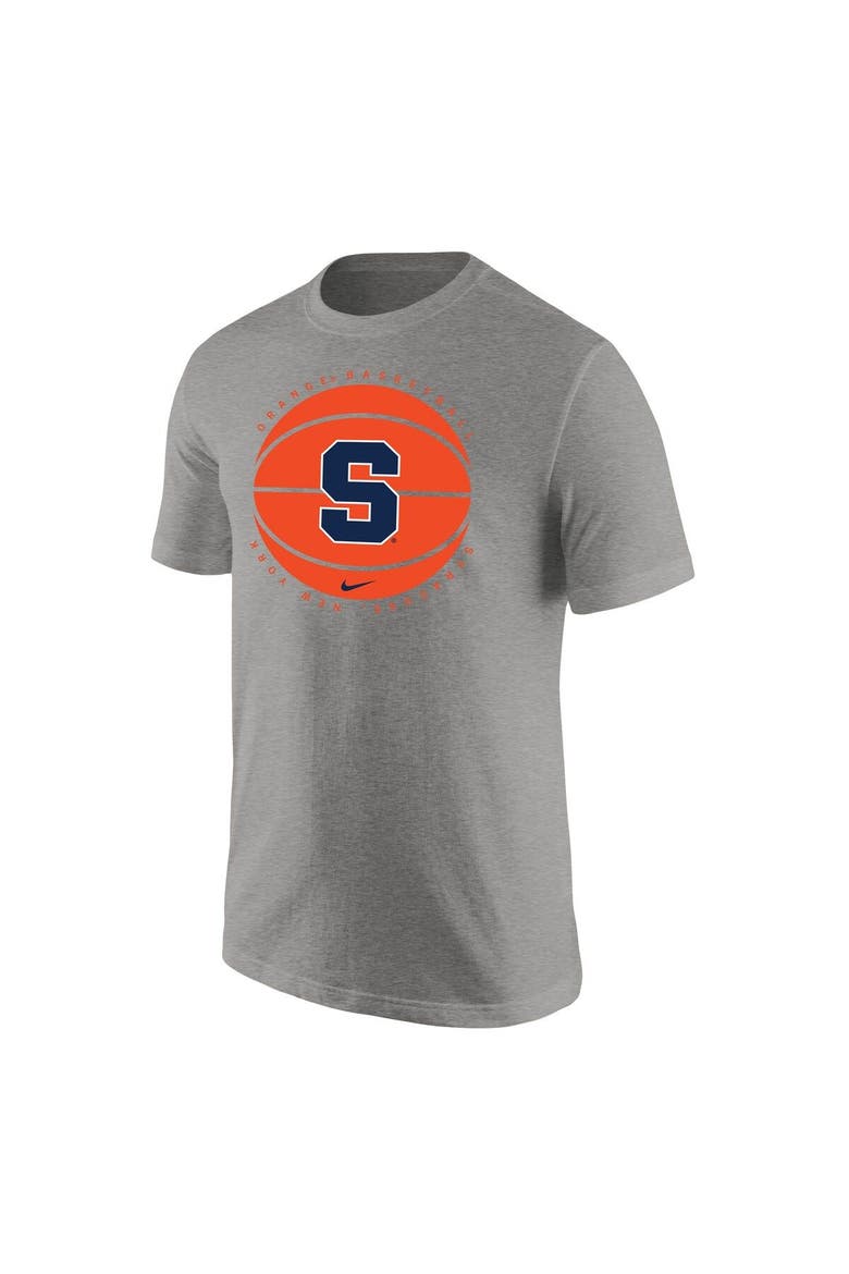 Men's Nike Heather Gray Syracuse Orange Basketball Logo T-Shirt, Alternate, color, Gray