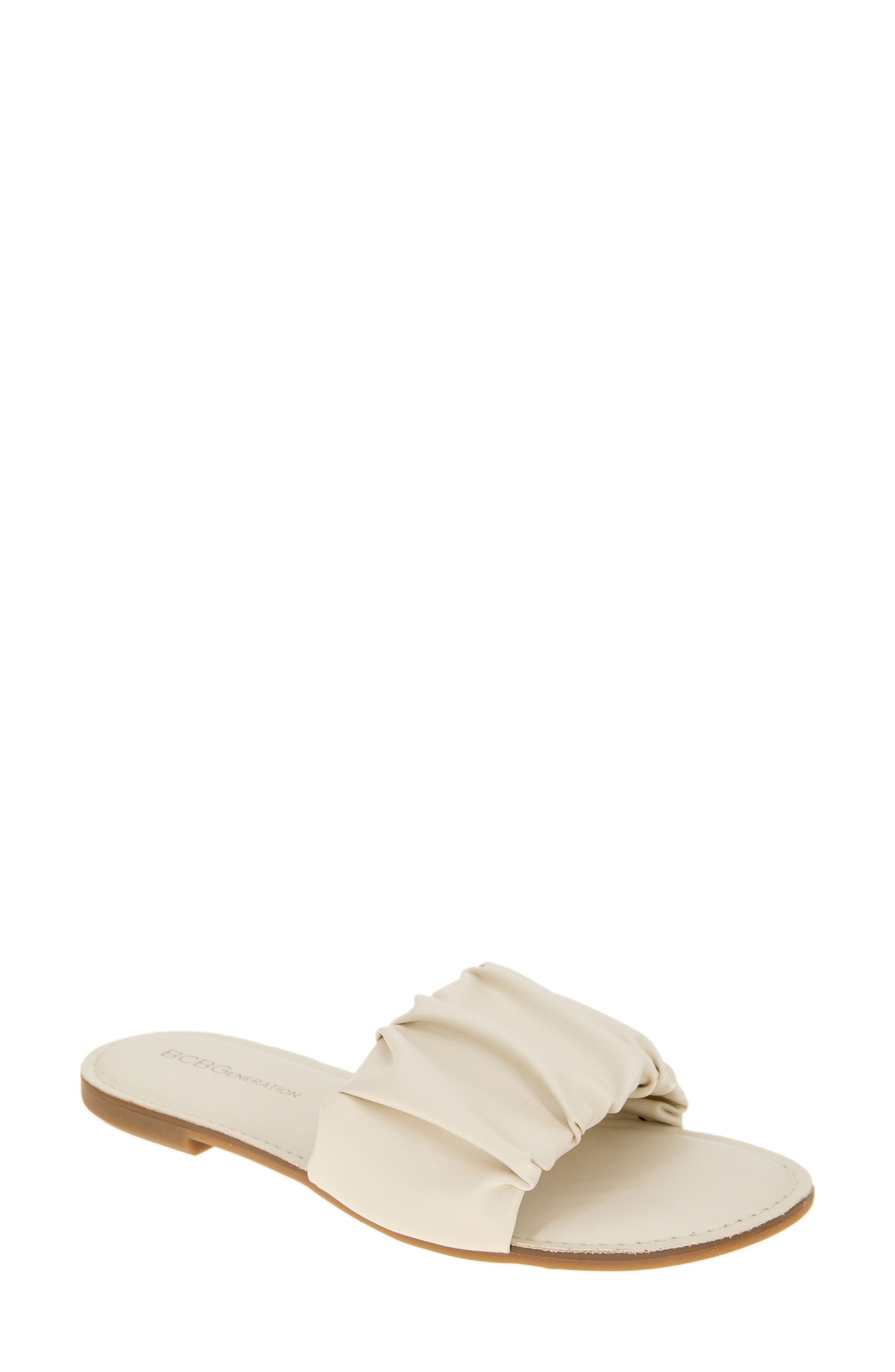 Emoree Slide Sandal, Main, color, BIANCA