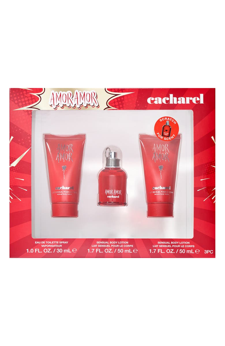 Cacharel Amor Amor Eau de Toilette 3-Piece Gift Set, Alternate, color, 