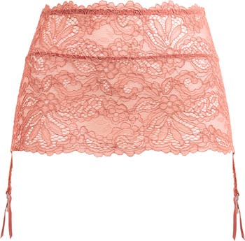 SAVAGE X FENTY Romantic Corded Lace Garter Skirt | Nordstrom