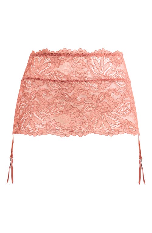 Savage X Fenty Romantic Corded Lace Garter Skirt In Pink