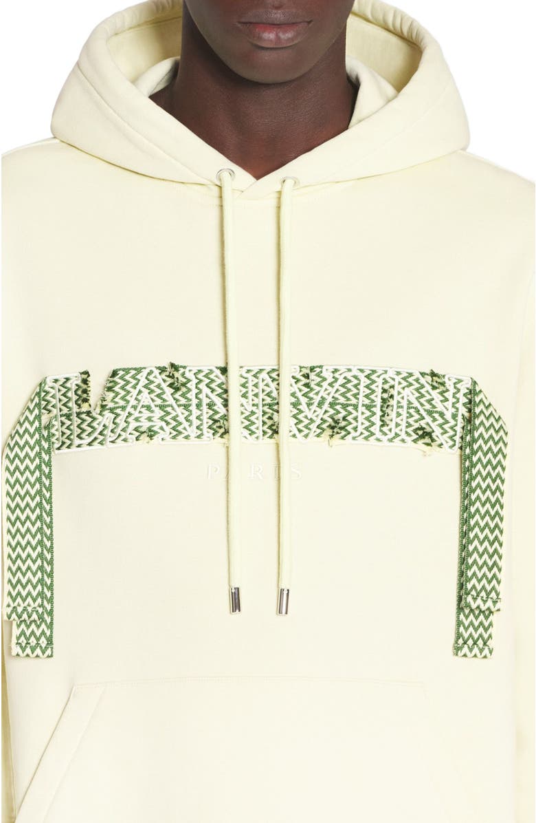 Lanvin CURB LACE LOOSE-FIT HOODIE, Alternate, color, 