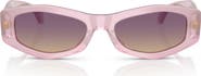 Versace 54mm Irregular Sunglasses