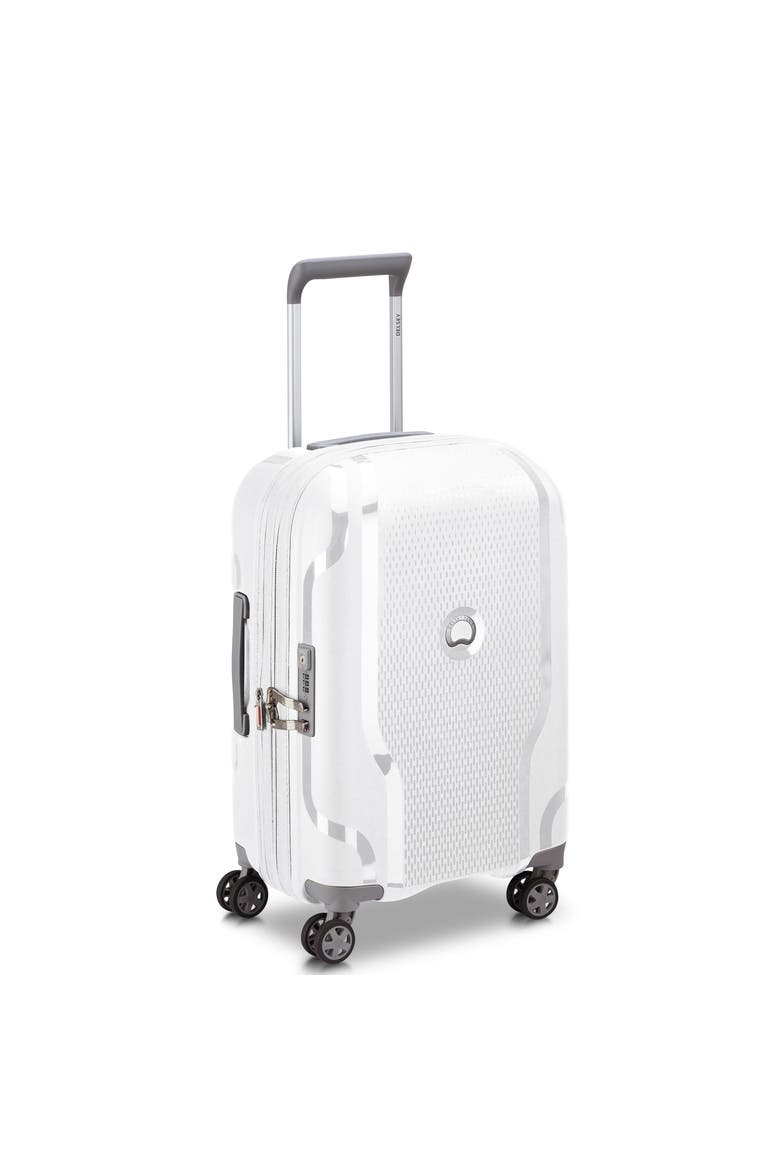Clavel Hardside Expandable (19"/30") 2 Piece Spinner Luggage Set, Alternate, color, White