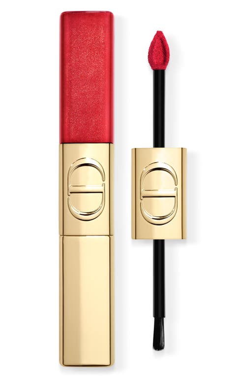 Dior Rouge Liquid Sequin Duo Lipstick In Red