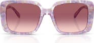 COACH 54mm Square Gradient Sunglasses