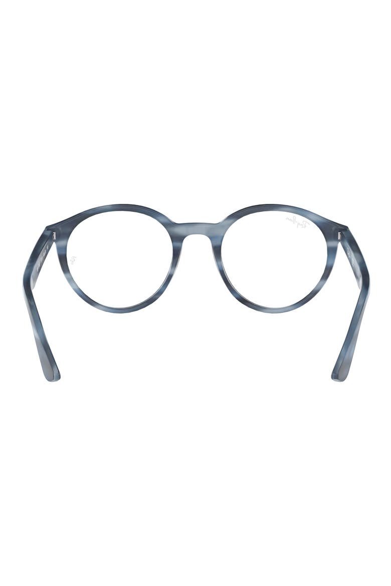 49mm Round Optical Glasses, Alternate, color, BLUE HORN