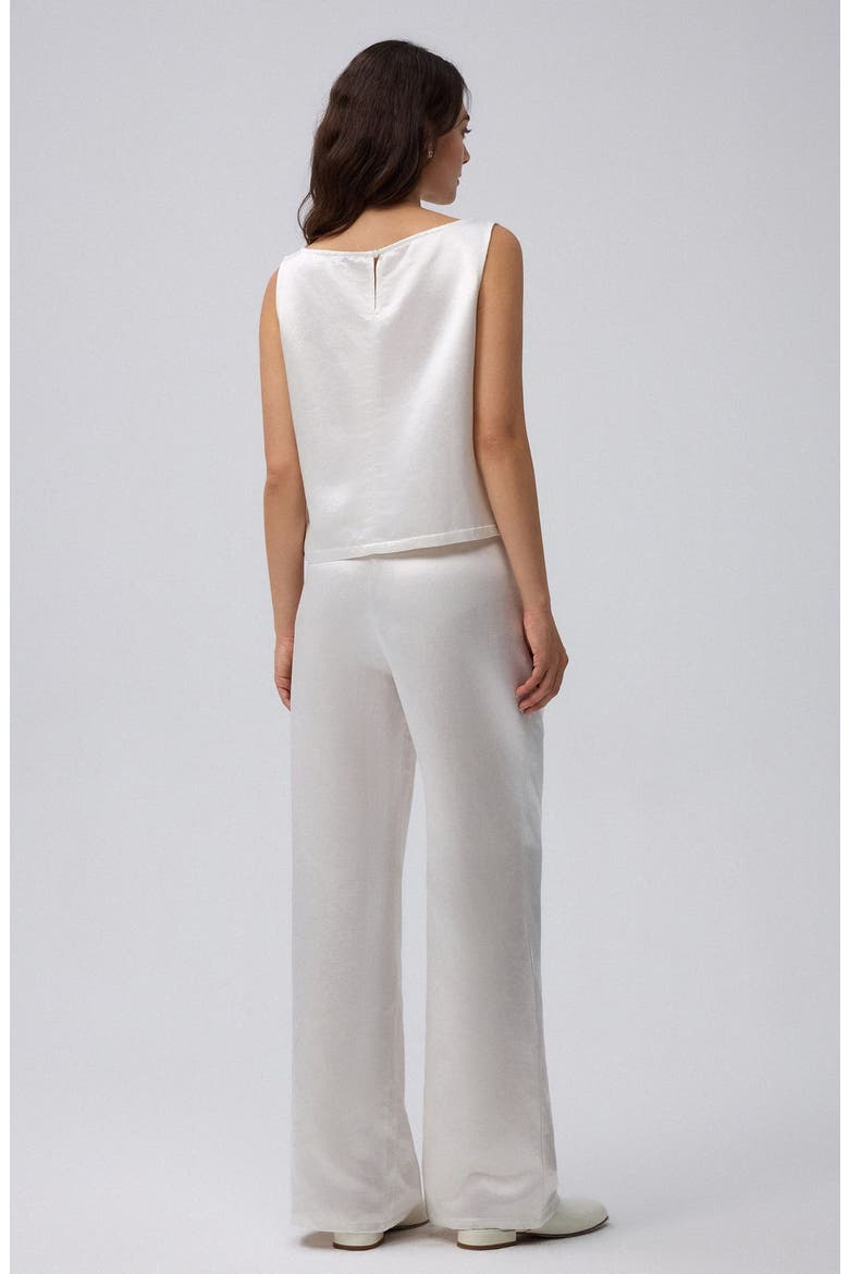 Aven Wide Leg Pants, Alternate, color, White Pearl
