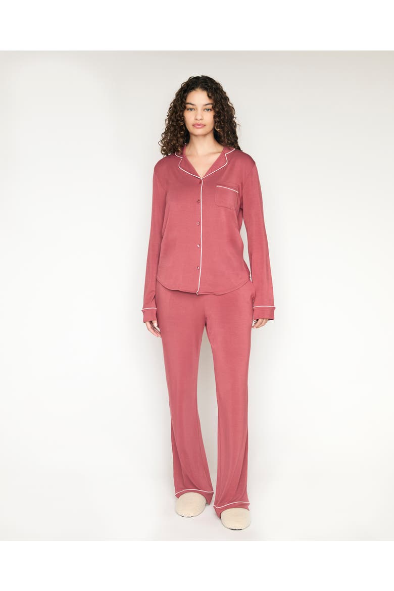 I'd Pick You Pajama Set, Main, color, Burgundy