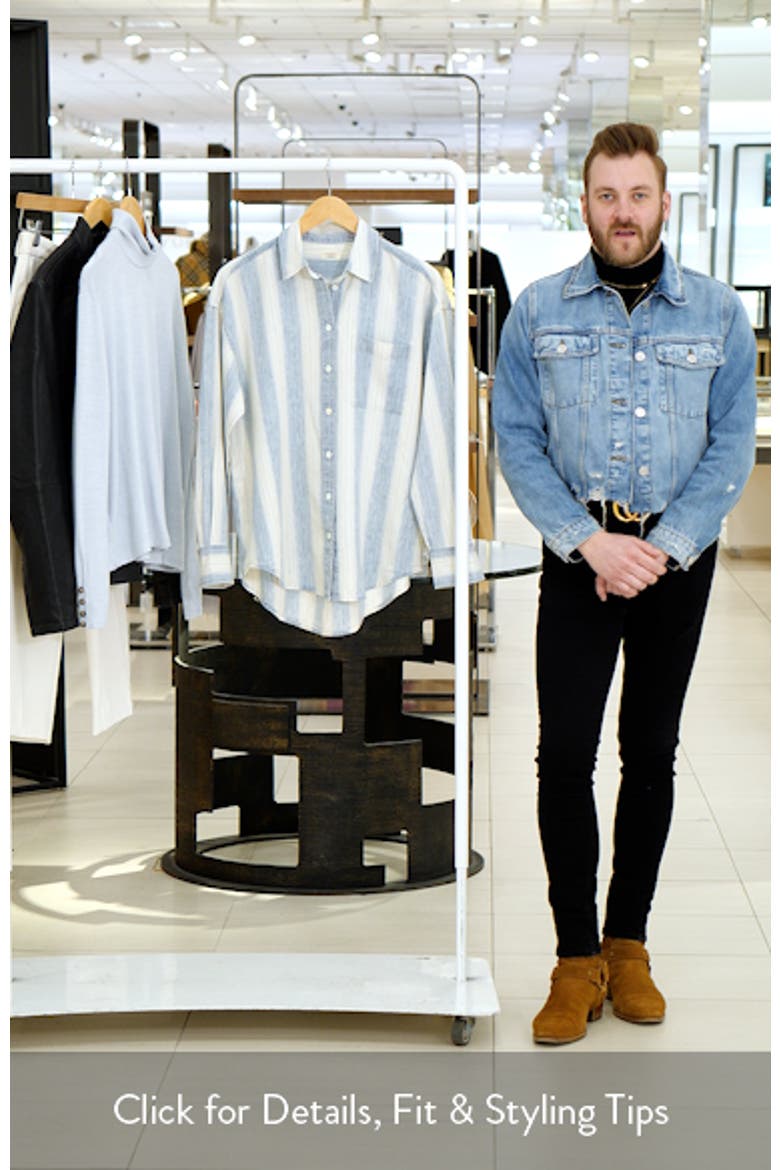 Tried & True Stripe Chambray Button-Up Shirt video