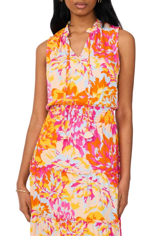 Halogen ® Smocked Bodice Cotton Midi Sundress