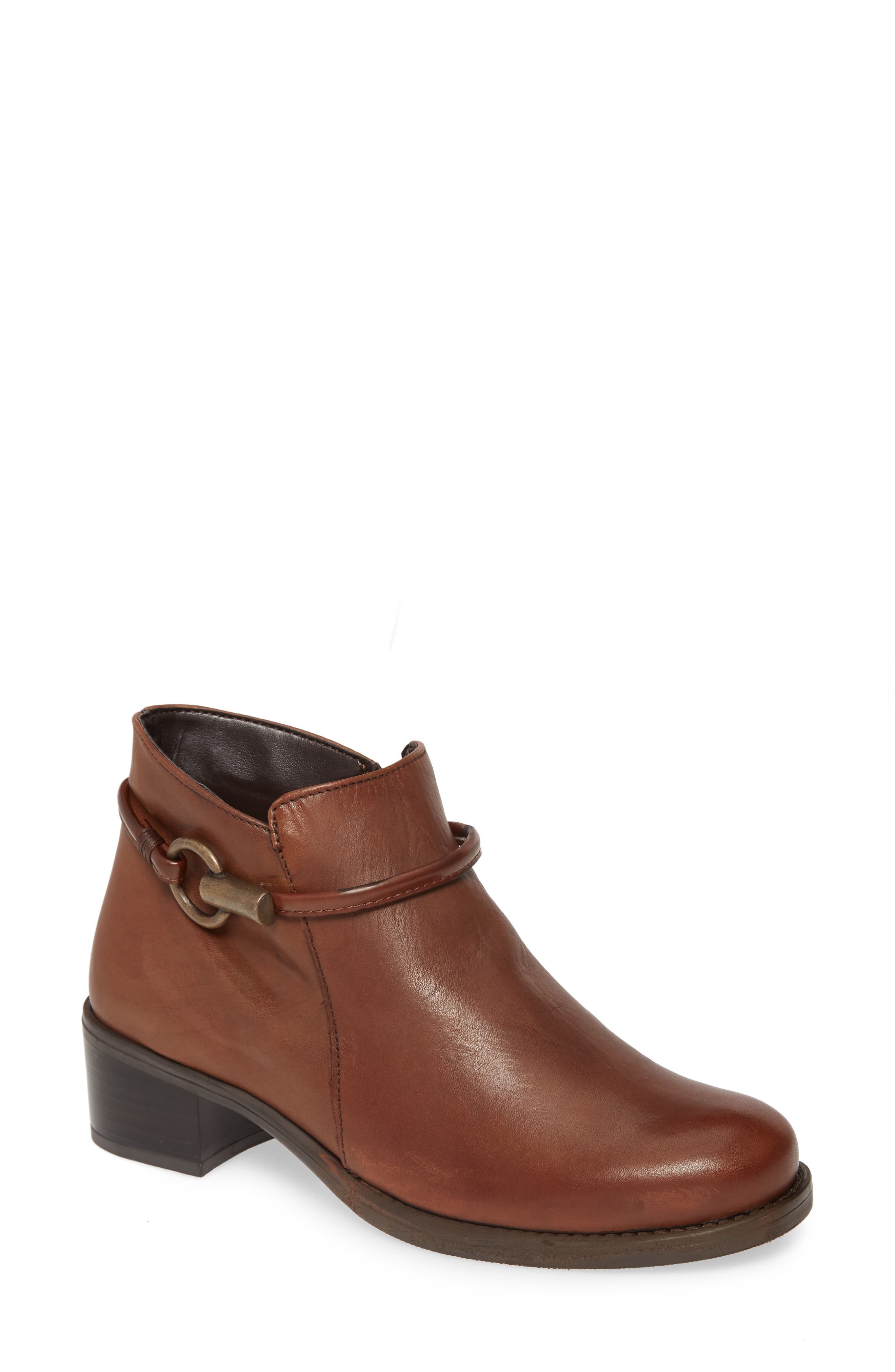 Miller Low Bootie, Main, color, LUGGAGE LEATHER