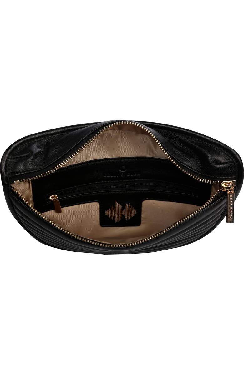 CELINE DION Vibrato Quilted Leather Money Belt, Alternate, color,