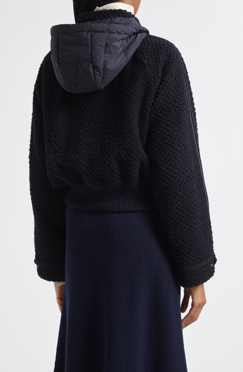 Moncler Juvigny Down Bomber Jacket, Alternate, color, Dark Navy Blue