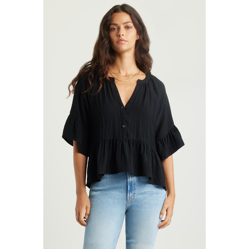 TREASURE & BOND TREASURE & BOND RUFFLE PEPLUM TOP