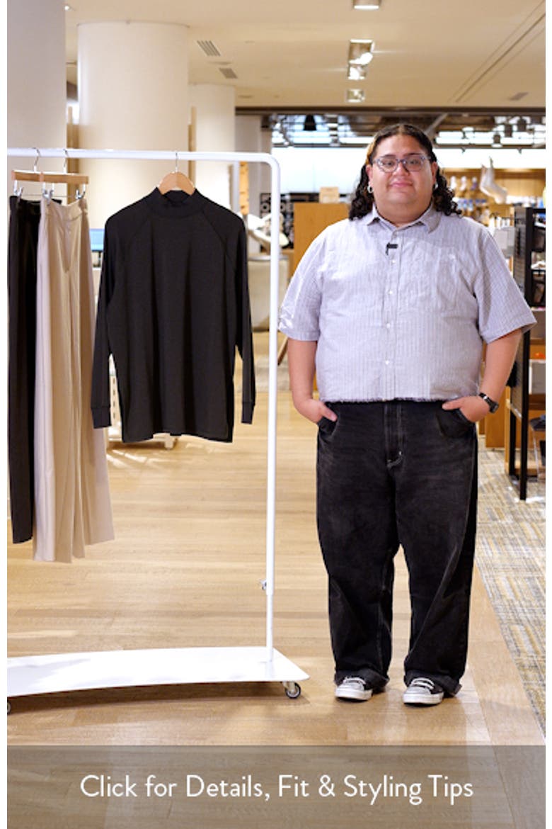 Mock Neck Long Sleeve Terry Shirt video