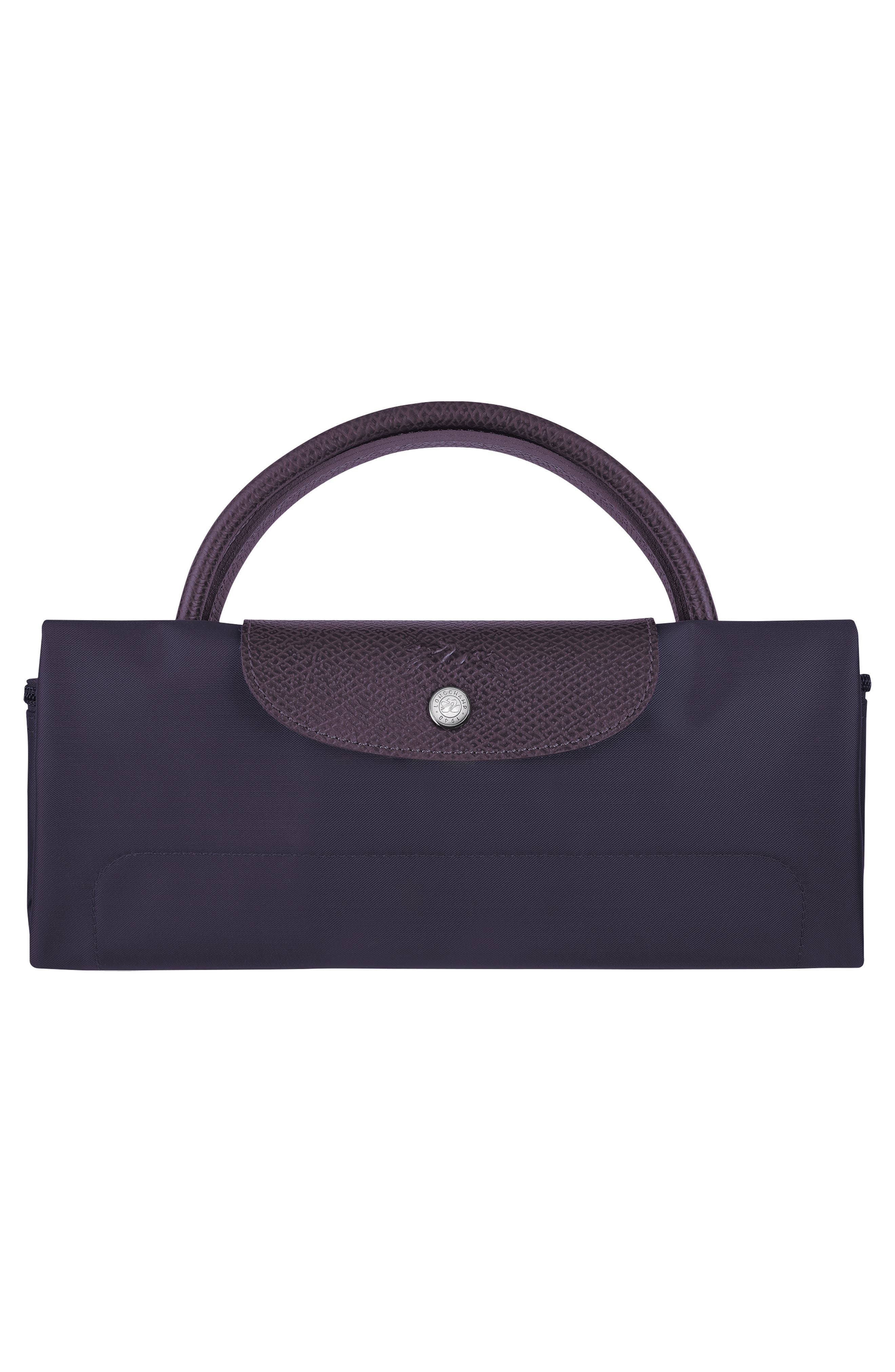 Longchamp Large Le Pliage Recycled Travel Bag, Alternate, color, Bilberry