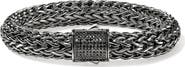 John Hardy Icon Bracelet, Sterling Silver, Pavé, 10.5mm