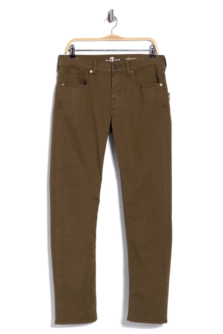 Slimmy Slim Leg Sateen Jeans, Main, color, SATEEN ARMY