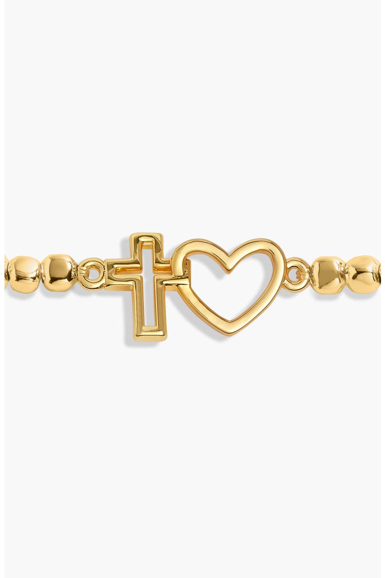 Forever Yours 'Live By Faith' Bracelet In Gold-Tone Plating, Alternate, color, Metallic Gold