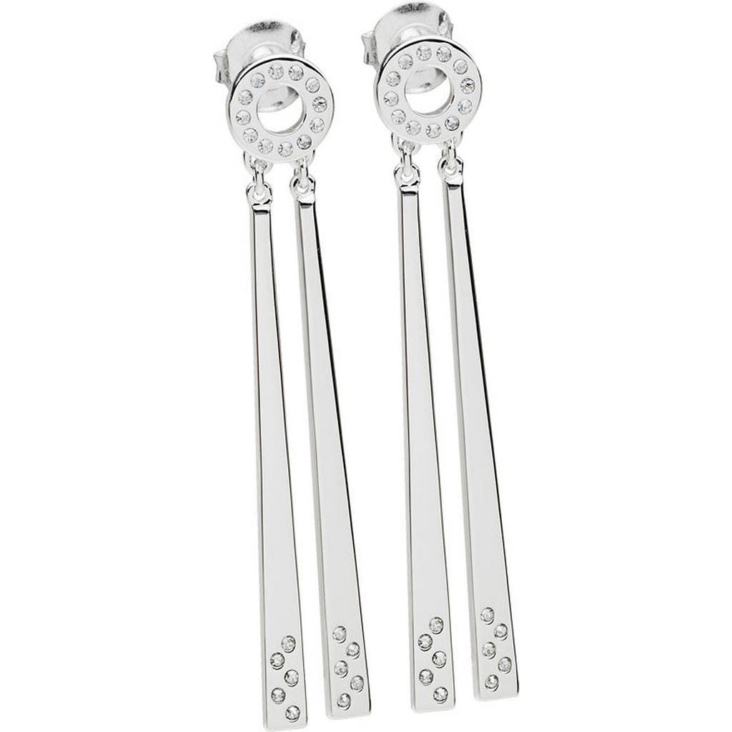 Lucy Quartermaine 2 linea Drop Earrings in Sterling Silver  product
