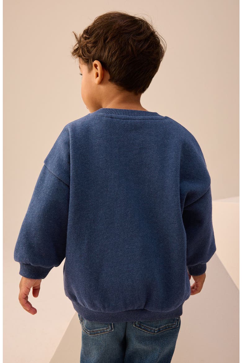 Kids' Bear Appliqué Sweatshirt, Alternate, color, BLUE