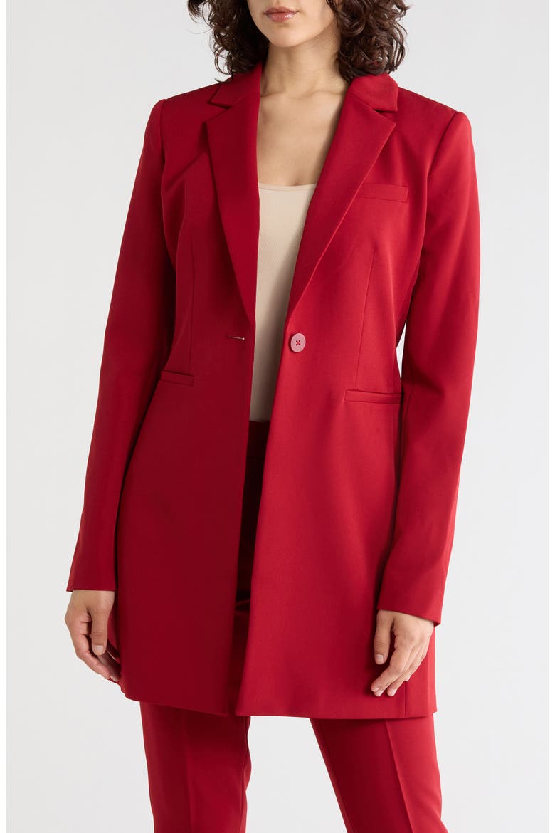 Single Button Blazer, Main, color, RHYTHM RED