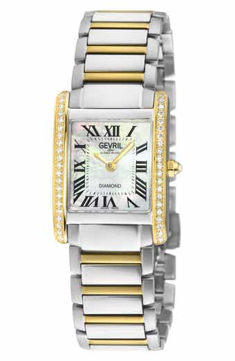 Regina Swiss Diamond Dial Bracelet Watch, 24mm x 32mm