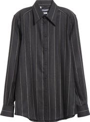 Dolce&Gabbana Gold Fit Pinstripe Flannel Shirt