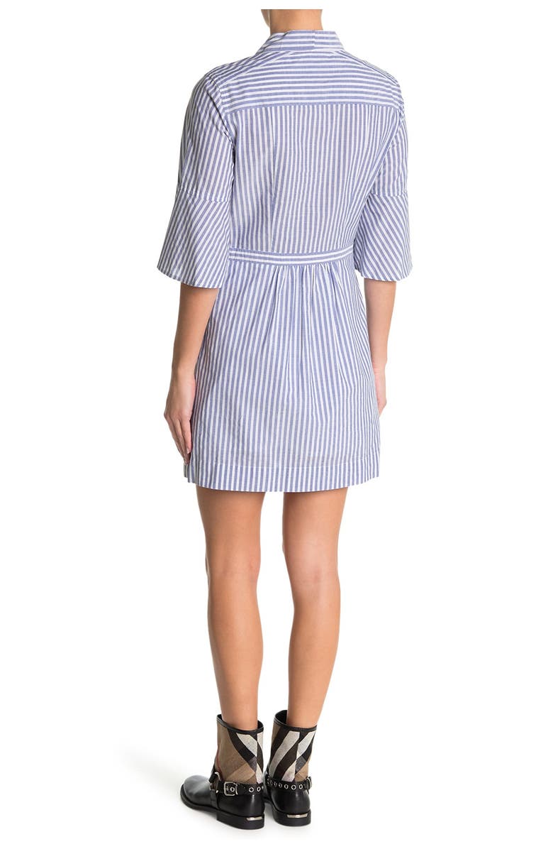 Burberry Neck Tie Stripe Shirt Dress, Alternate, color,