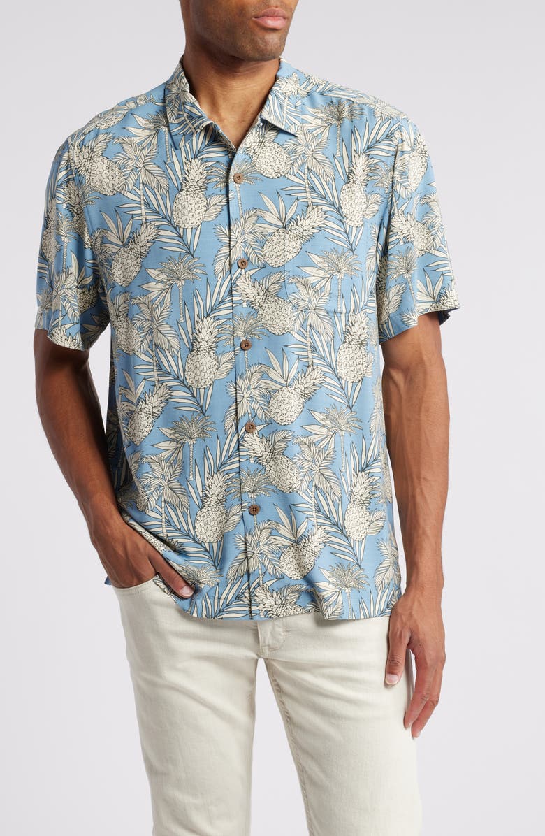 Tommy Bahama Veracruz Cay Pineapple Tropics Camp Shirt, Main, color,