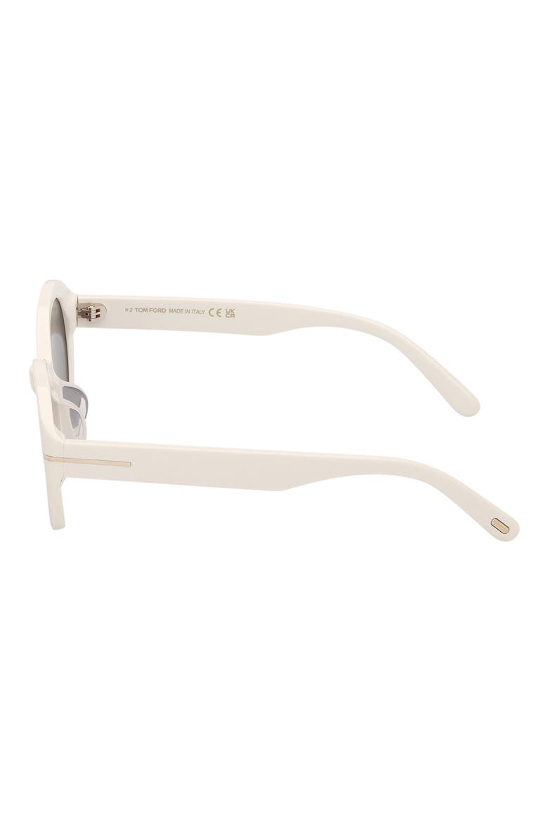 Jasmin 54mm Oval Sunglasses, Alternate, color, SHINY WHITE