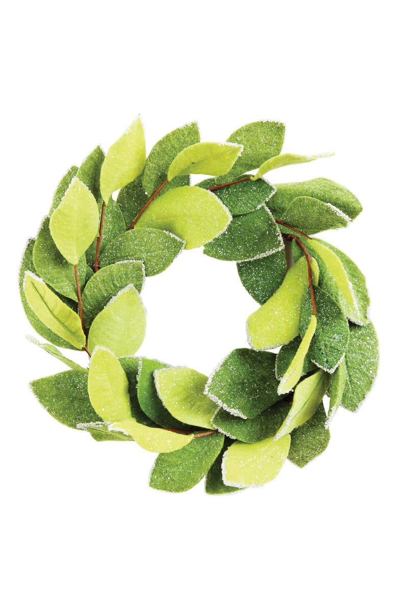 Creative Co-Op Felt Wreath, Main, color,