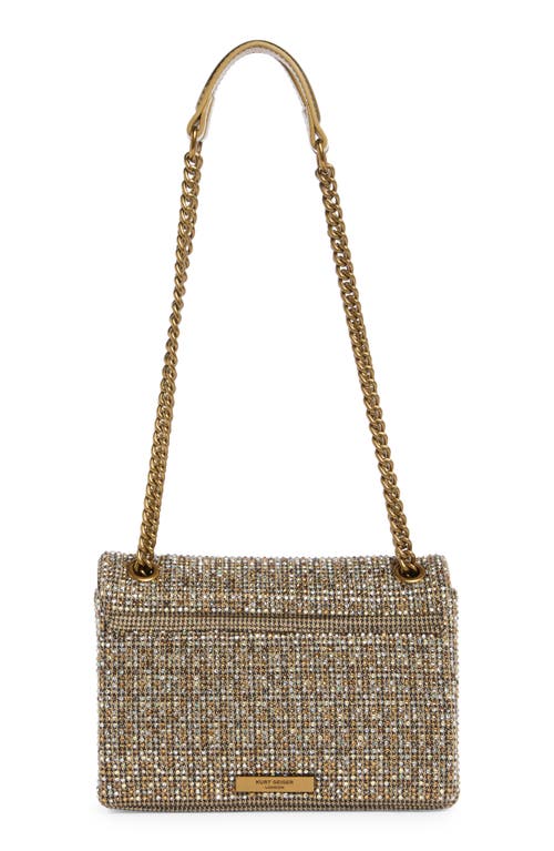 Kurt Geiger London Medium Kensington Crystal Embellished Crossbody Bag In Brown