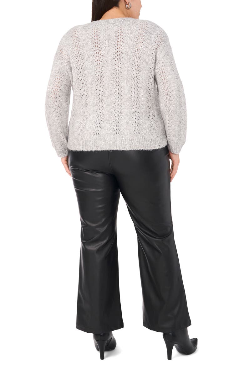 Vince Camuto Sequin Pointelle Sweater, Alternate, color, 