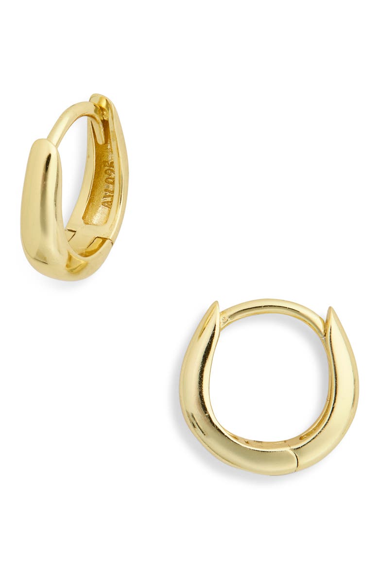 Mini Huggie Hoop Earrings, Main, color, GOLD