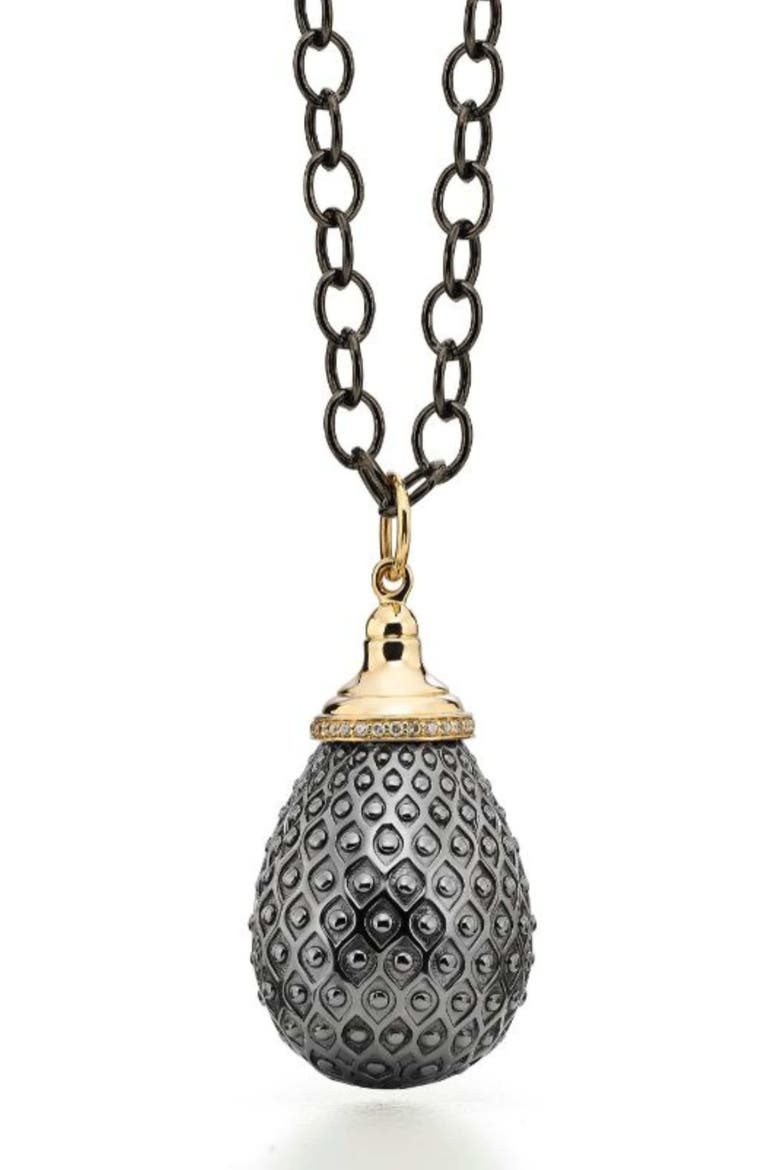 Drop Pendant, Main, color, Oxidized Silver