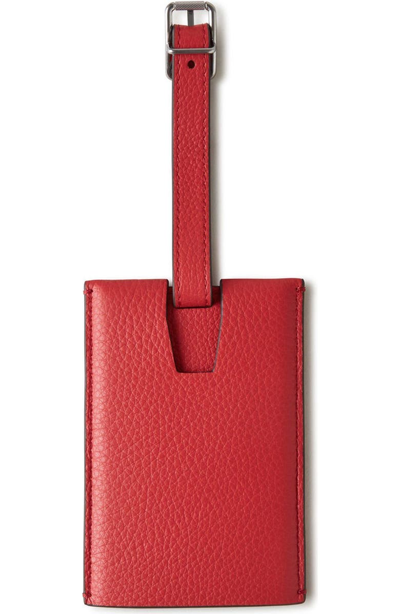 Mulberry Leather Luggage Tag, Alternate, color,